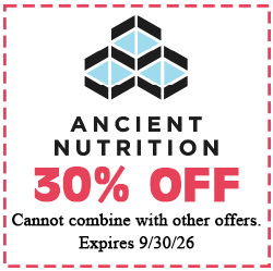 Healthy Shopper Ancient Nutrition 30% off