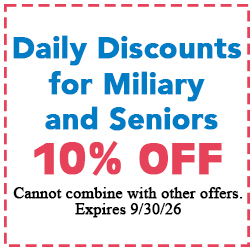 Healthy Shopper Daily Discounts for Military and Seniors