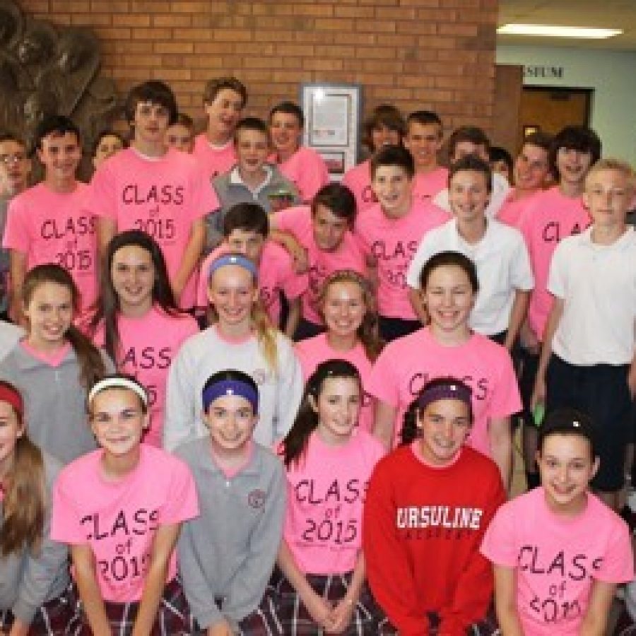 The Queen of All Saints eighth-grade class of 2015 made a donation in May to fund the introduction of Project Lead the Way/Science, Technology, Engineering and Math, or PLTW/STEM, into the school's curriculum for the coming year.