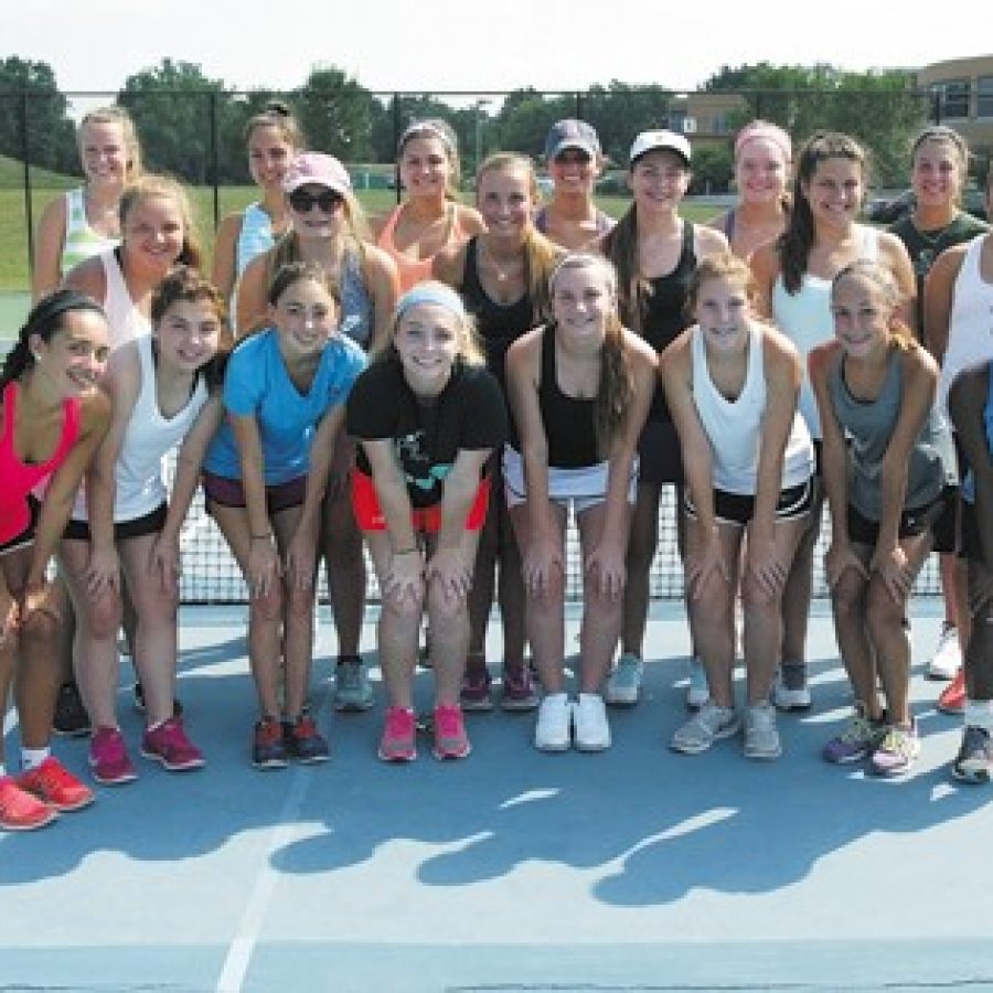 The Mehlville High School girls tennis team continues to make strides under head coach Jill Wojewuczki, who took over the program in 2013. Bill Milligan photo