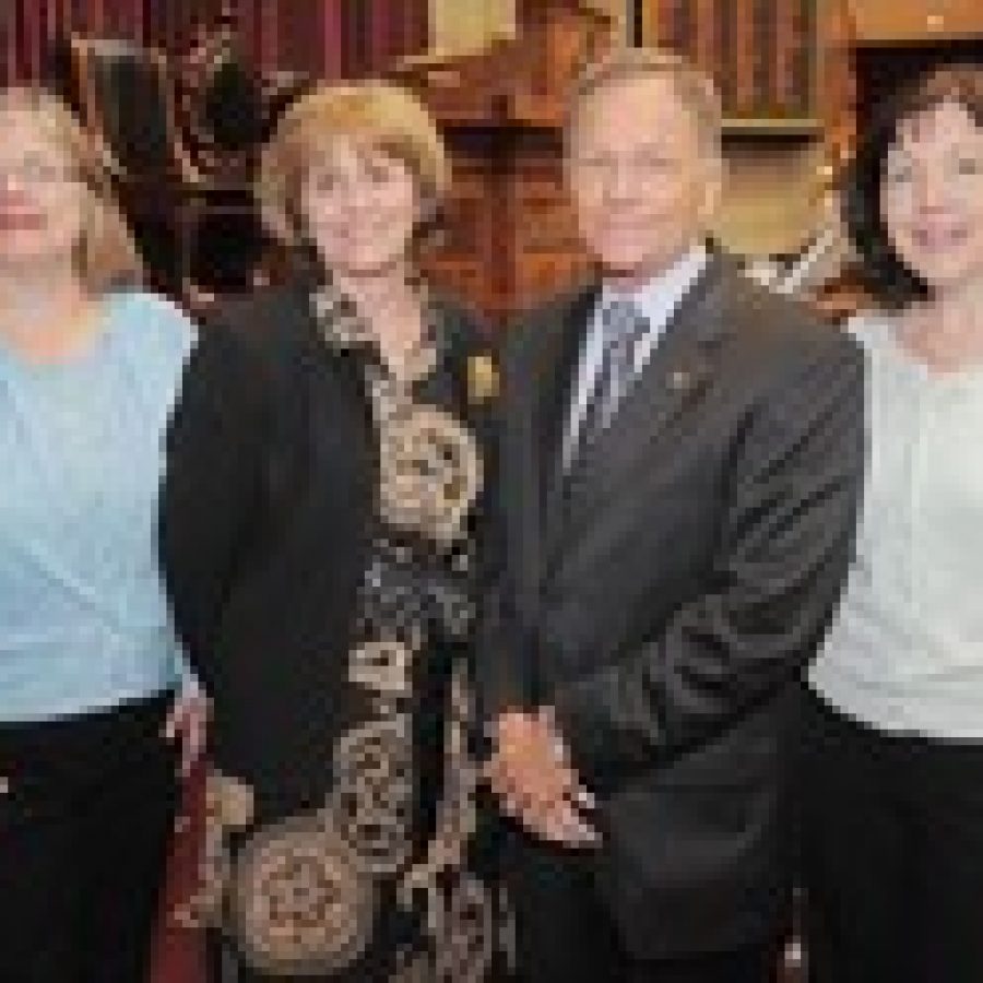From left to right are Julie Kurz, Dr. Donna Wagener, Rep. Gary Fuhr and Karen Stuckmeyer. 