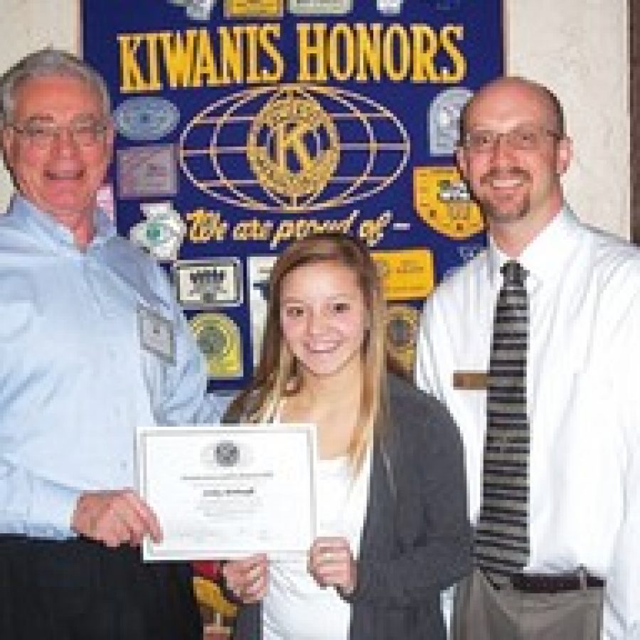 Kiwanis Club honors Outstanding Student