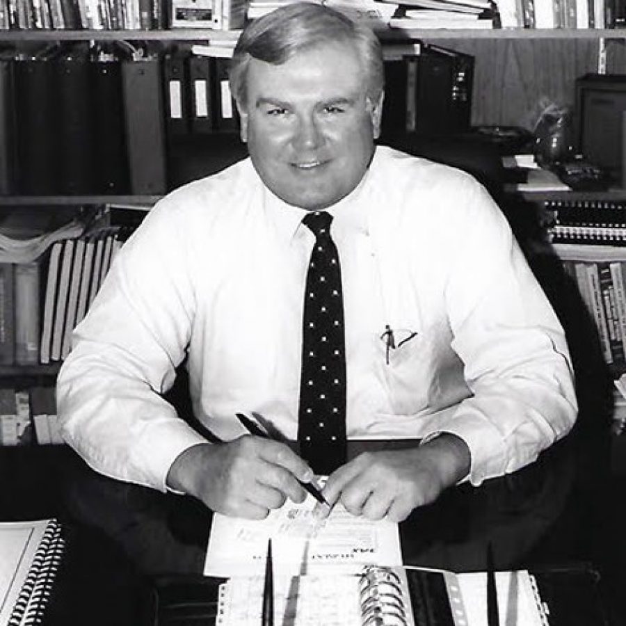 Former Mehlville Superintendent Bob Rogers, taken just before his retirement in 1996.