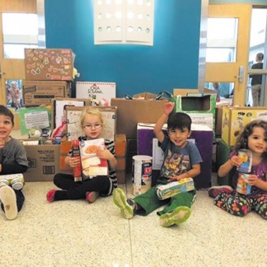LECE students collect canned food