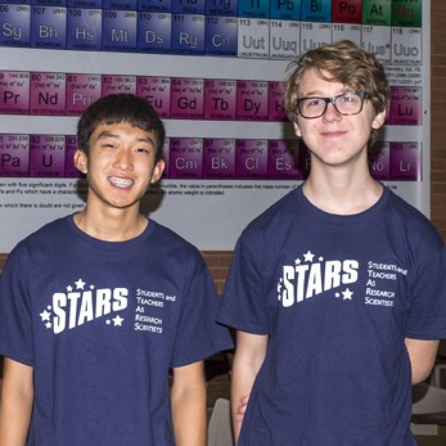 Lindbergh High School seniors Brett Kim and Asher Harris recently become STARS research scholars.