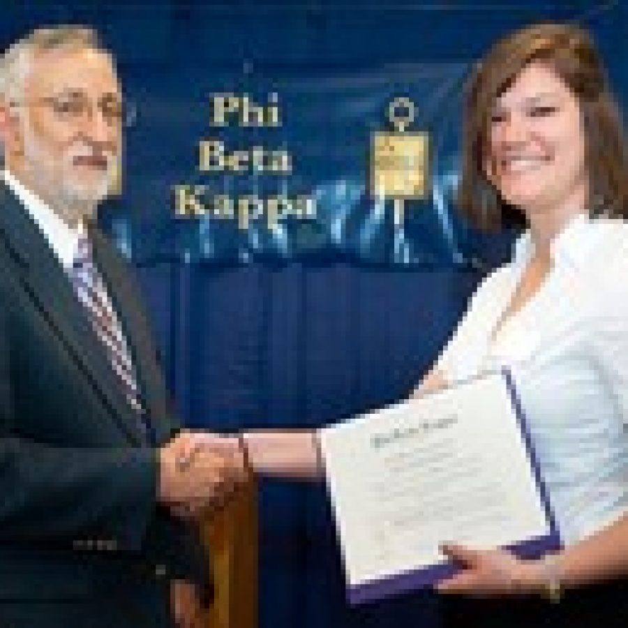 Dahmer inducted into Phi Beta Kappa