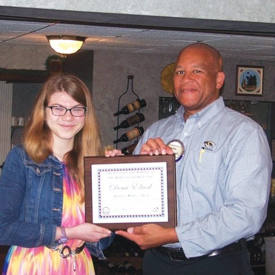 Optimist Club honors Student of the Month at Bernard Middle School