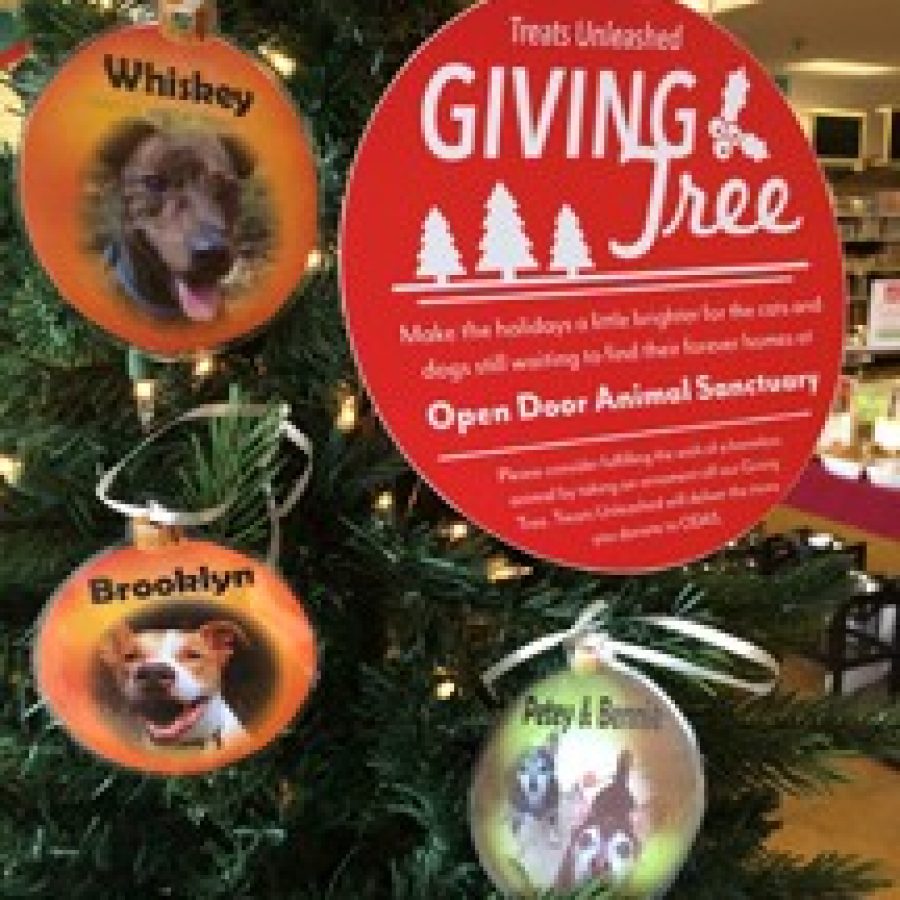 Giving Trees at Treats Unleashed help pets in need