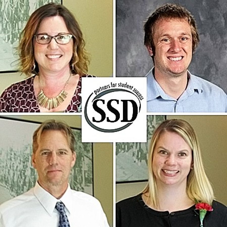 Lindbergh educators honored by the Special School District, clockwise from upper left, are: Tara Sparks, Daniel Hehner, Shannon Morley and Scott Mulvaney.