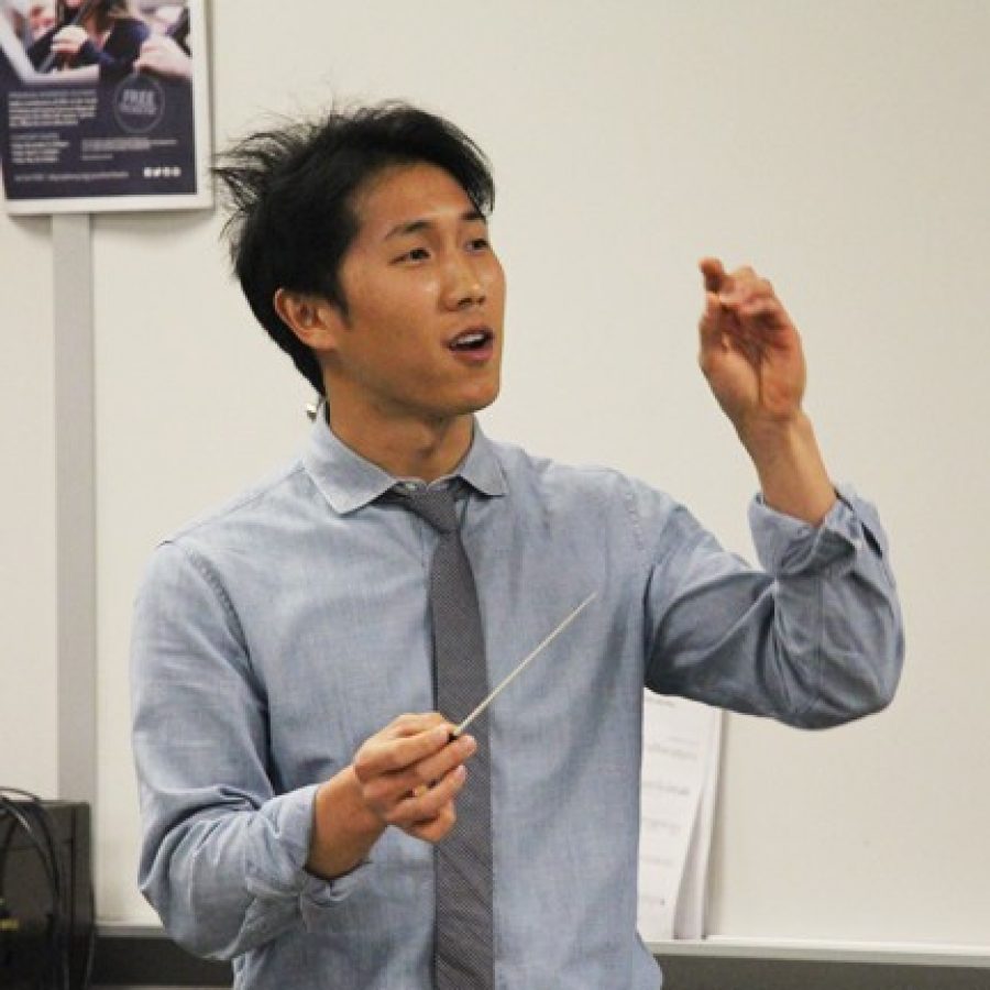 Lindbergh High School third-year orchestra director Alex Chang, above, is is an amazing teacher, according to LHS Principal Eric Cochran. Chang has been named Outstanding Young Educator of the Year by the Missouri Music Educators Association.