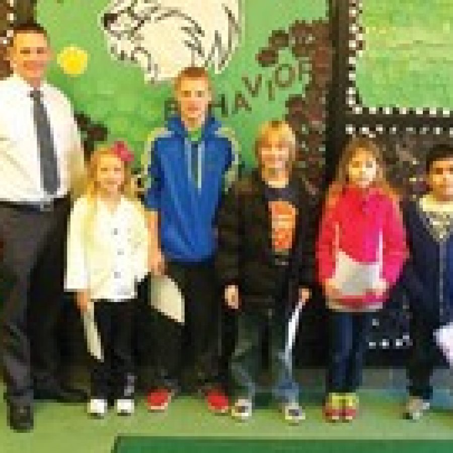 Terrific Kids of the Month at Wohlwend Elementary. 