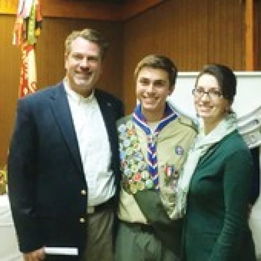 New Eagle Scout Connor Peth 