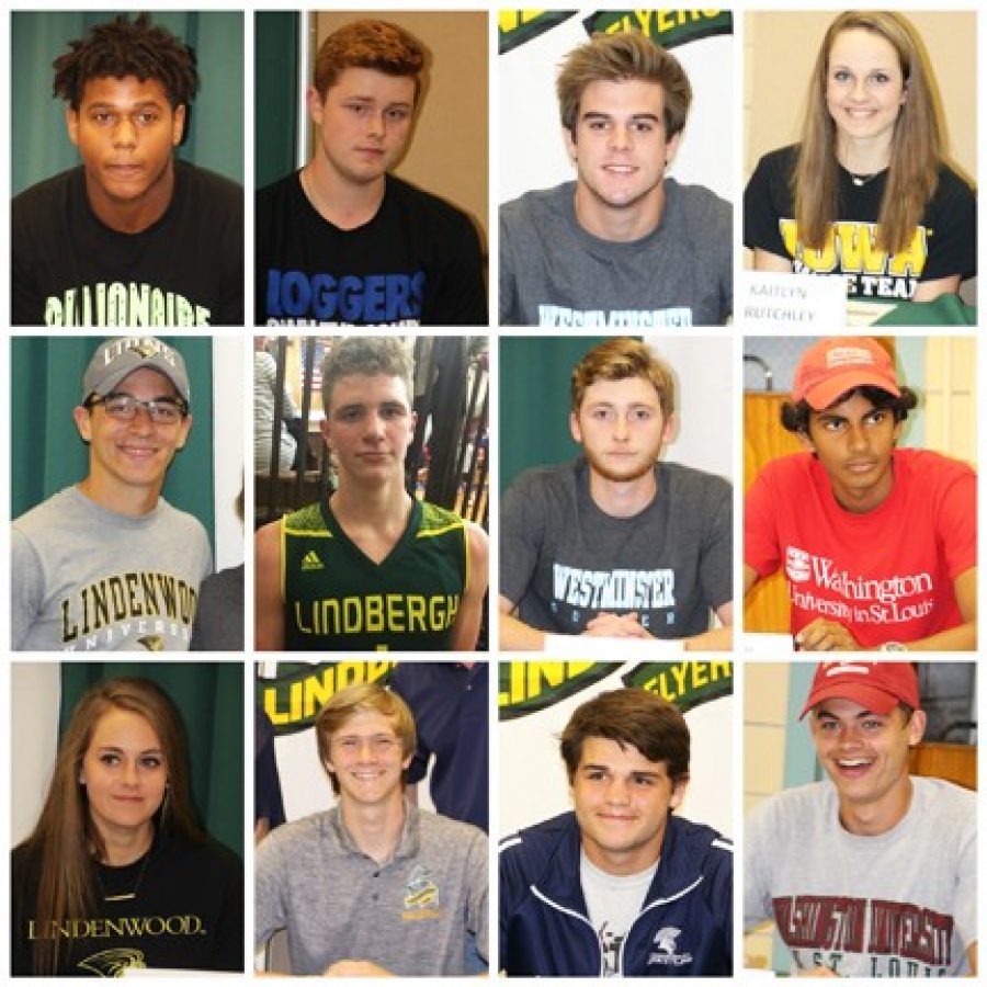 Twelve Lindbergh student-athletes commit to college play