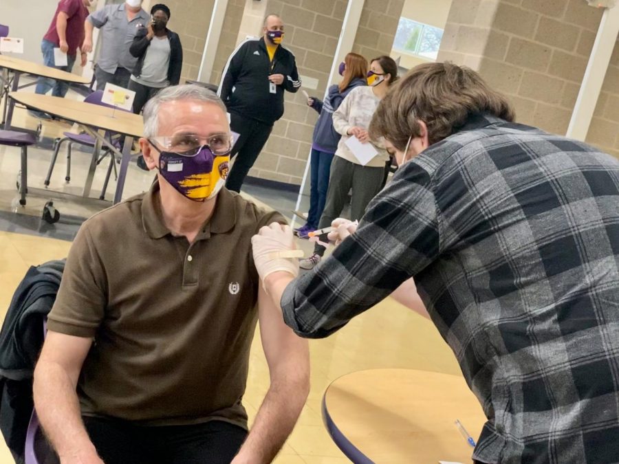 The Affton School District held a vaccination event for its teachers and other staff members the first day teachers were eligible for the COVID-19 vaccine Monday, March 15. Other school districts like Mehlville and Lindbergh have also hosted events to vaccinate their staff. 