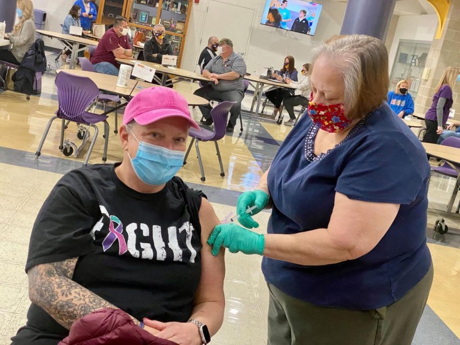 The Affton School District held a vaccination event for its teachers and other staff members the first day teachers were eligible for the COVID-19 vaccine Monday, March 15. Other school districts like Mehlville and Lindbergh have also hosted events to vaccinate their staff. 