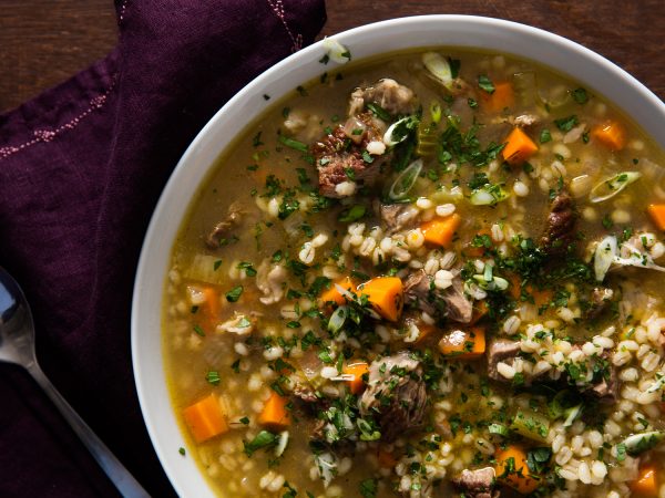 2020 Home for the Holidays Contest Super Soups: Crockpot Beef Barley Soup
