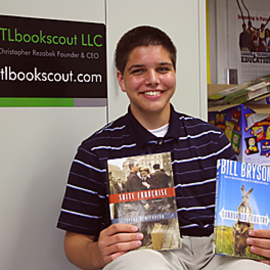 Lindbergh High School sophomore Chris Rezabek has a successful business buying used books and reselling them on Amazon.com. He has sold 668 books since November.