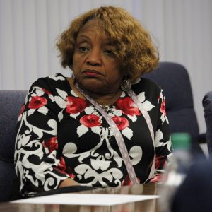 1st District Councilwoman Rita Days during a Board of Freeholders hearing in 2019