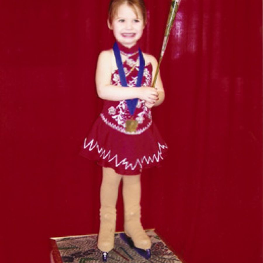 Three-year-old Georgette \Georgie Roussin skated her way to first-place honors at the 19th annual Sweetheart Open.