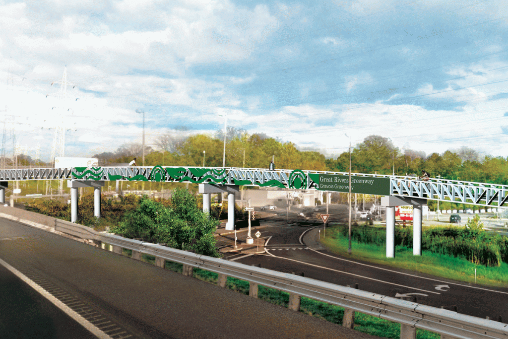 Great Rivers Greenway construction on Interstate 55 will connect with Grant’s Trail