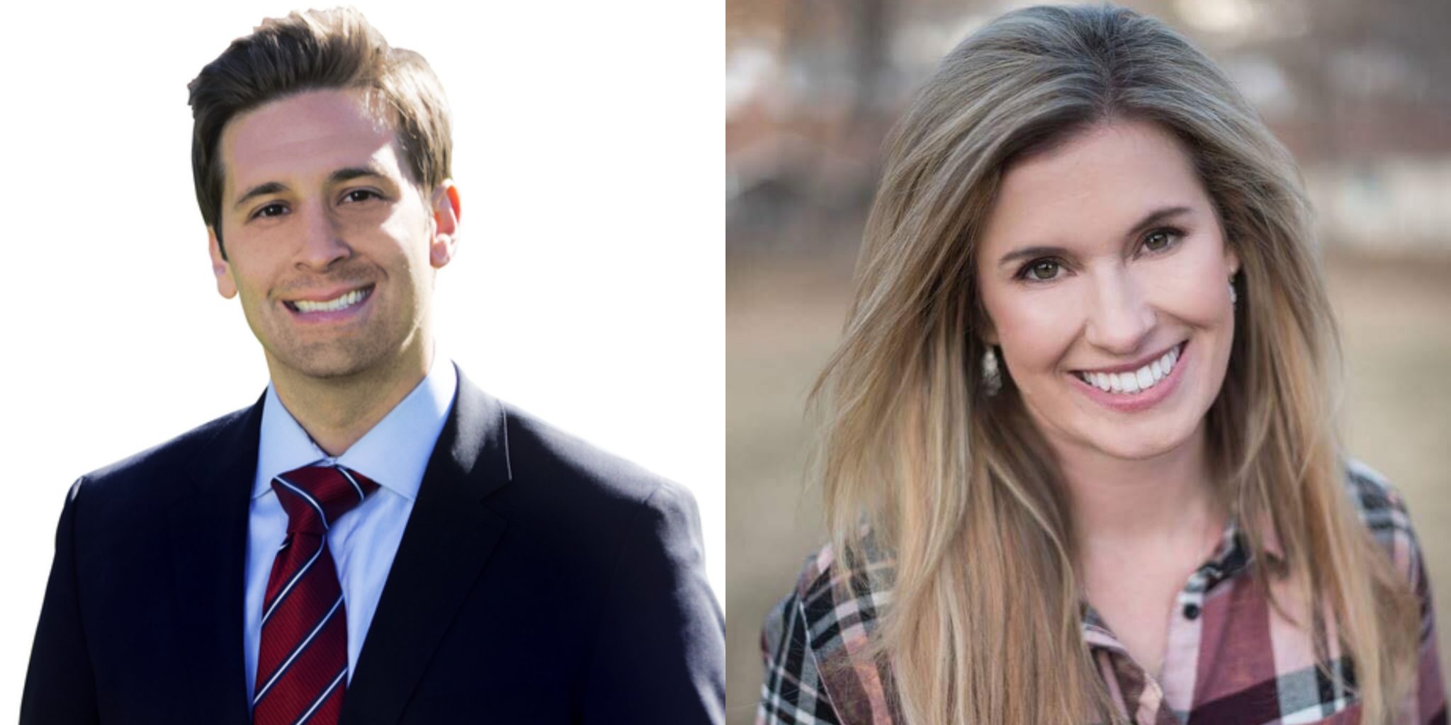 From left to right; Rep. David Gregory and Erica Hoffman. 