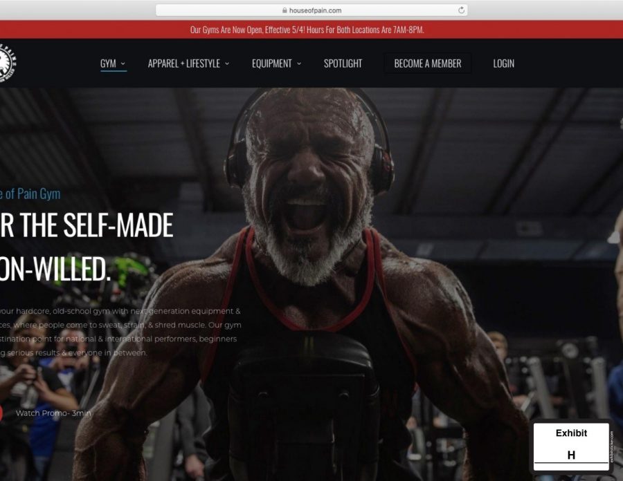 As+part+of+its+lawsuit+against+the+gym%2C+St.+Louis+County+submitted+this+screenshot+of+House+of+Pain+Gyms+website%2C+with+a+banner+across+the+top+saying+that+the+gyms+are+open+daily.+