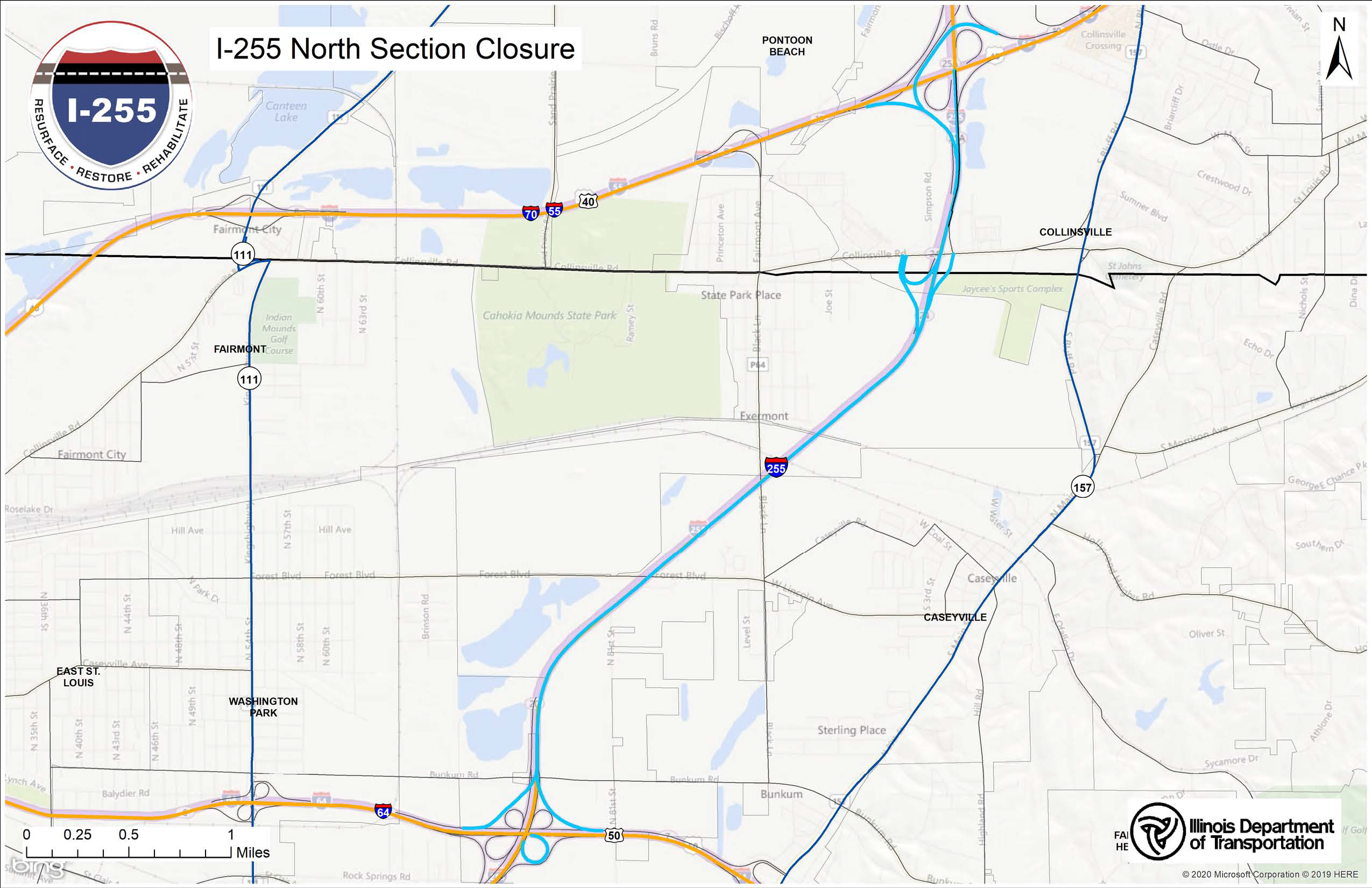 Interstate 255 in Illinois set to close for nearly all of 2020 – St ...