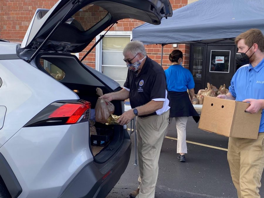 Rep. Jim Murphy, R-Oakville, pictured above, and Rep. David Gregory, R-Sunset Hills, hosted a food distribution event at Mehlville High School in September. 