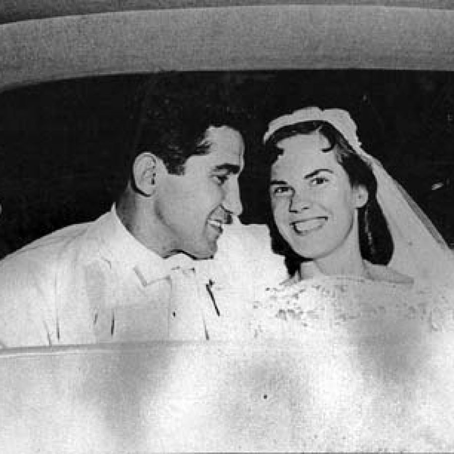 Mr. and Mrs. Landro in 1957