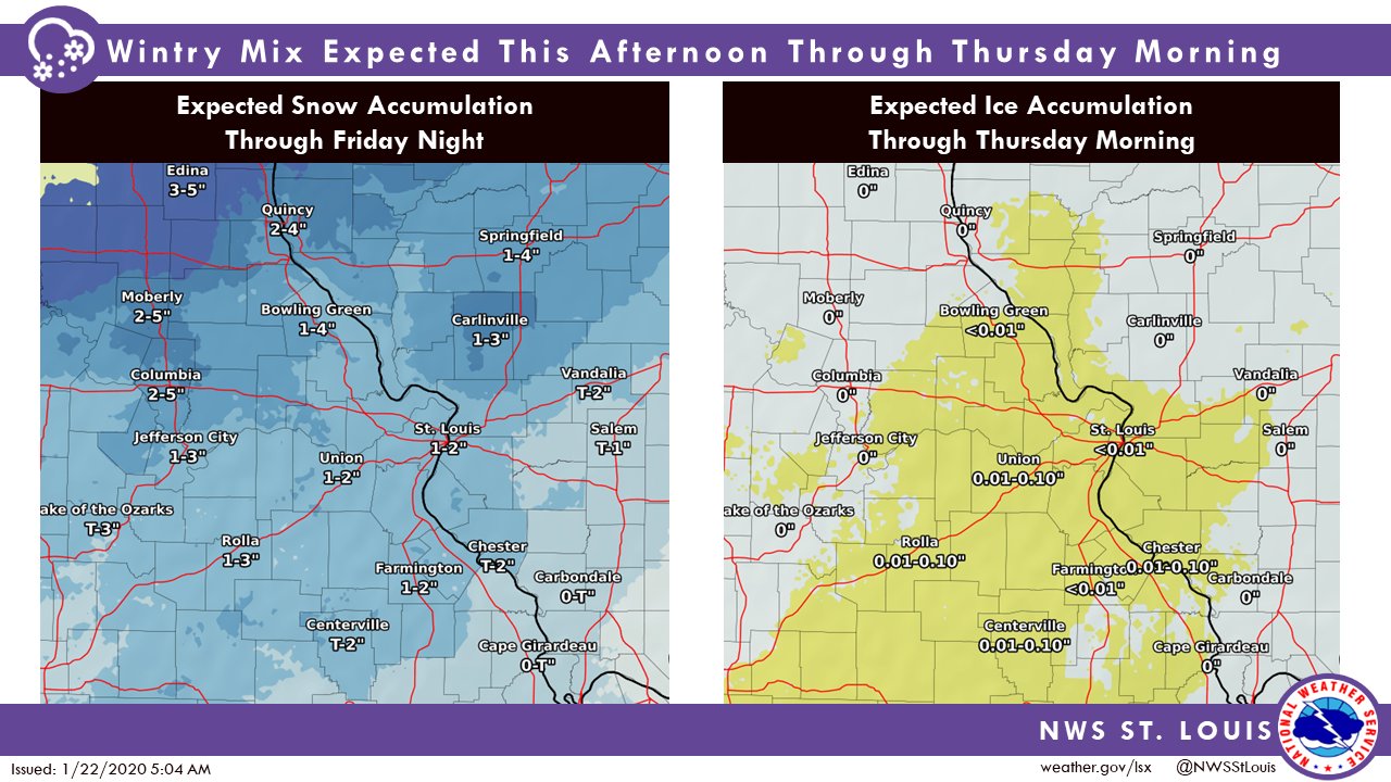 Wintry mix is again expected for St. Louis area, starting tonight – St. Louis Call Newspapers