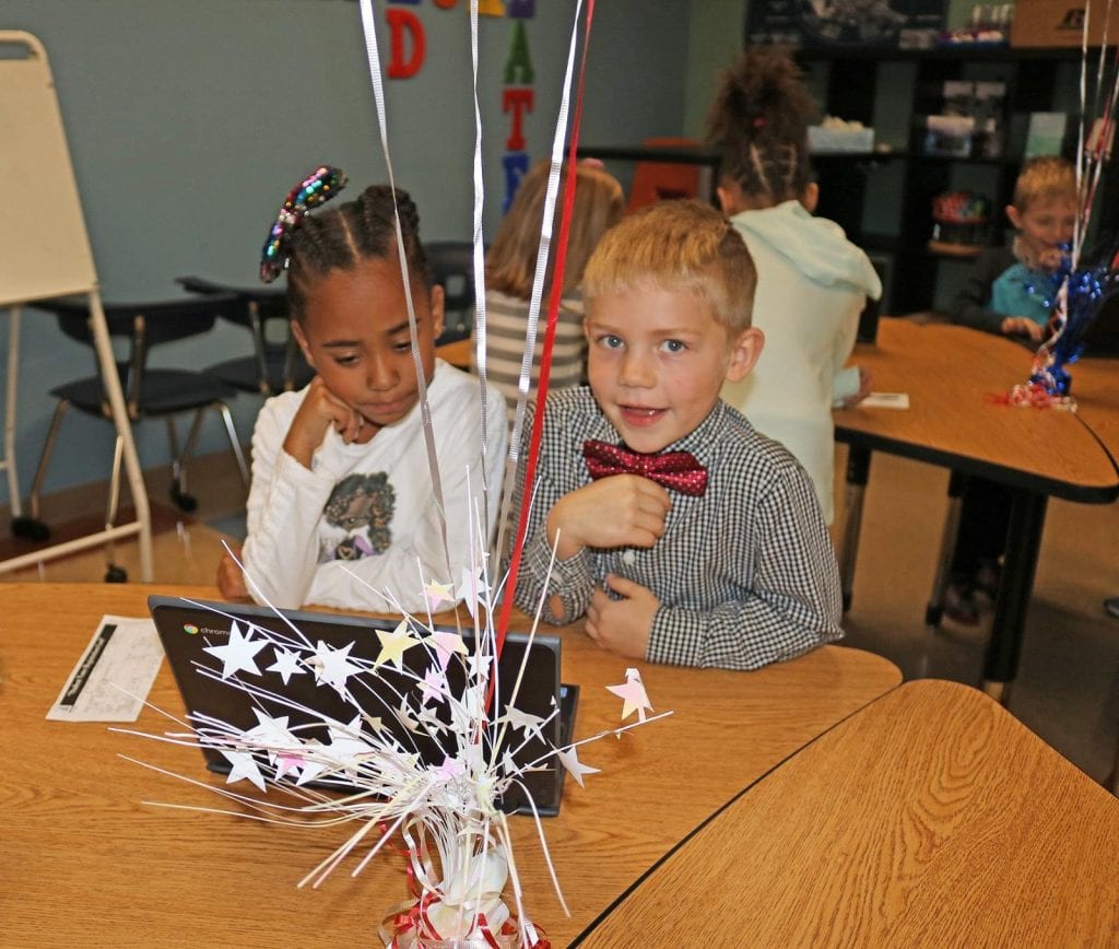 Students at Oakville Elementary participate in Kids Voting for the November 2018 election. 