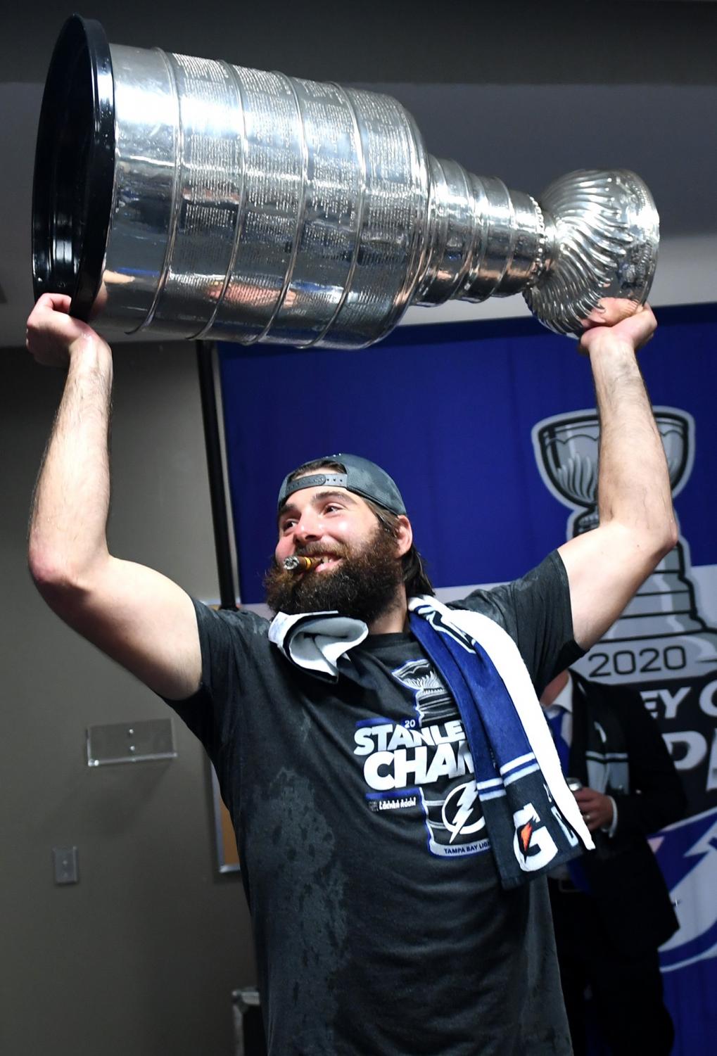 Pat Maroon Stanley Cup Lightning Locker Room St Louis Call Newspapers 