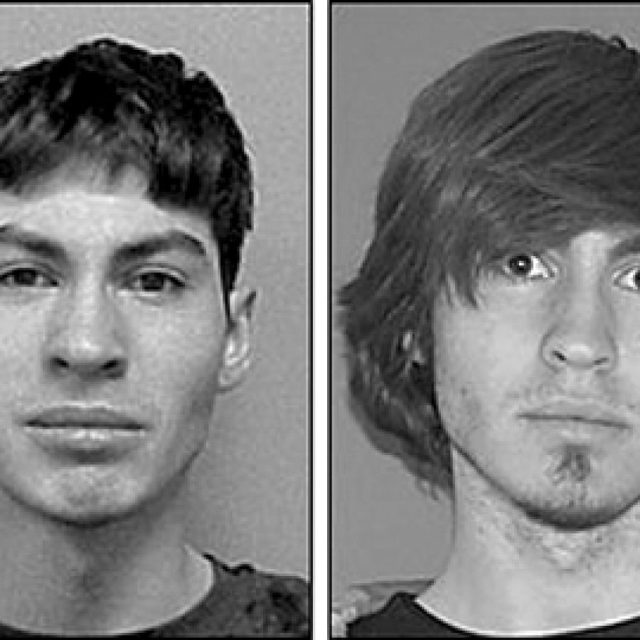 Aaron Poisson is pictured in police-booking photographs from the Crestwood Police Department, left, and from Hamilton County, Ohio, near Cincinnati.