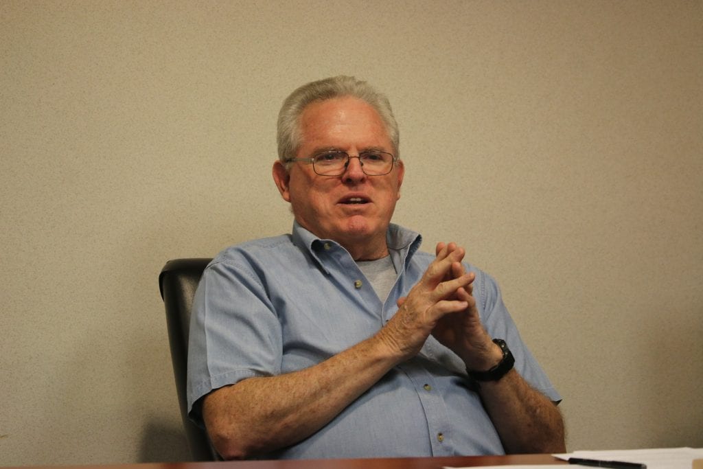 MFPD Secretary Ed Ryan speaks during a meeting in summer 2018. Photo by Jessica Belle Kramer.