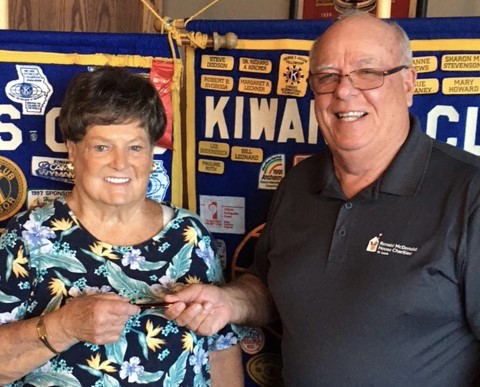 Kiwanis Club of South County honors Ronald McDonald House volunteer and ambassador