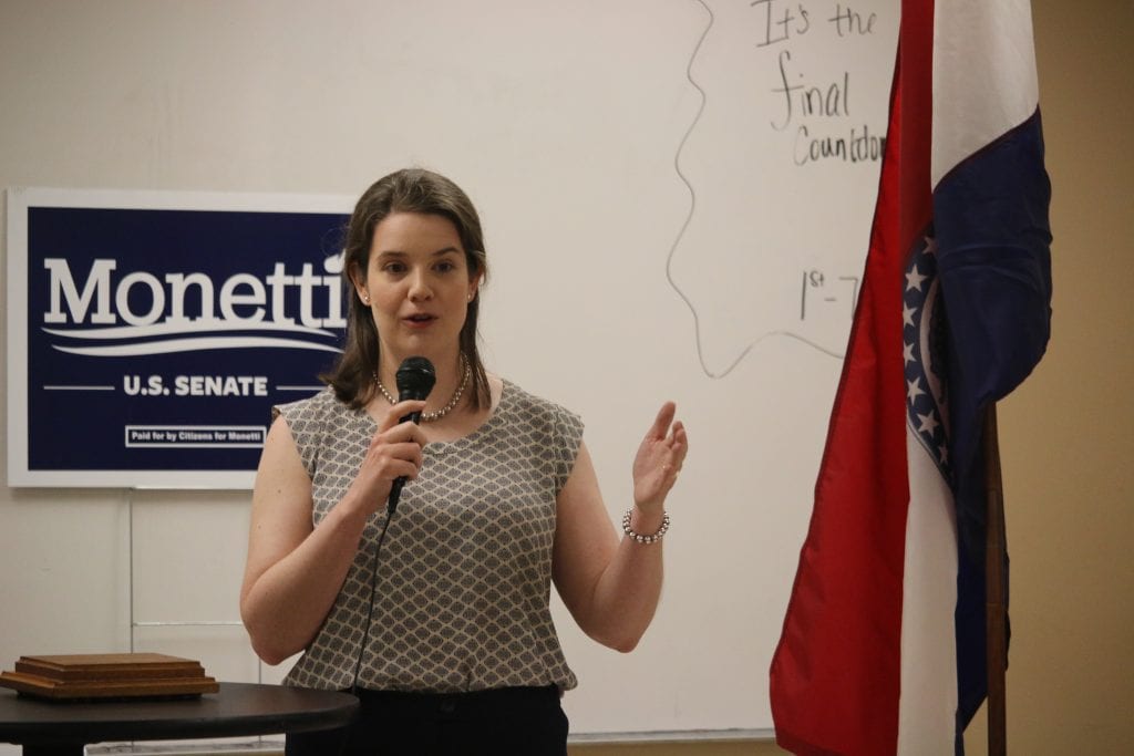 Then Rep. Mary Elizabeth Coleman during her 2018 campaign for the Missouri House. Coleman was elected to the Missouri Senate in 2022. 