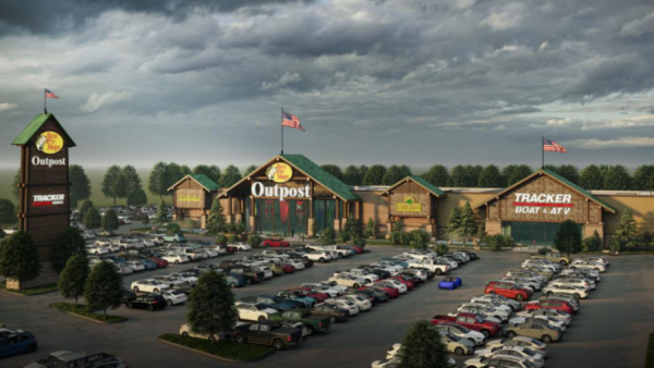 A rendering of the proposed Bass Pro Shops in Sunset Hills. 