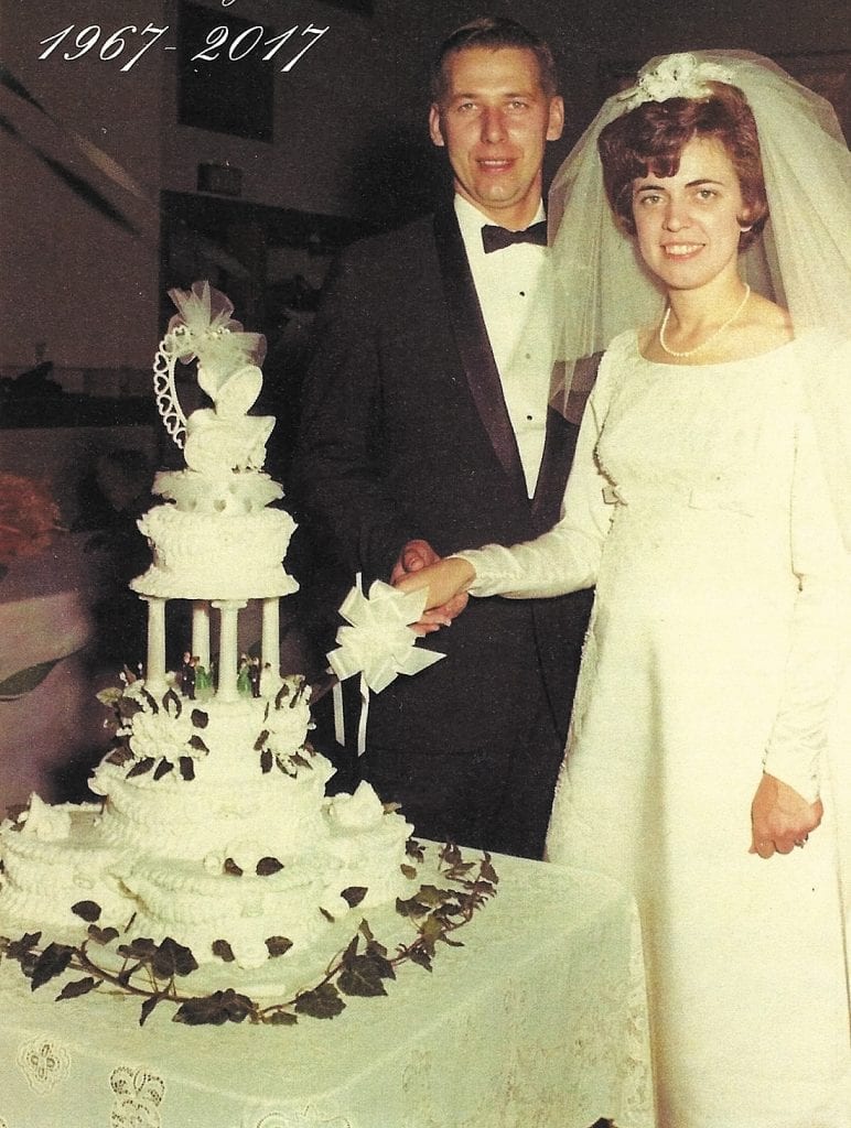 Wilma and Louis Tappel celebrate their 50th wedding anniversary