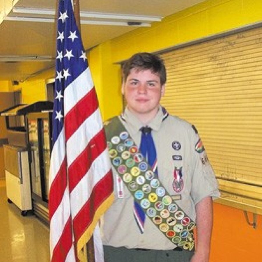 New Eagle Scout Joshua Holland