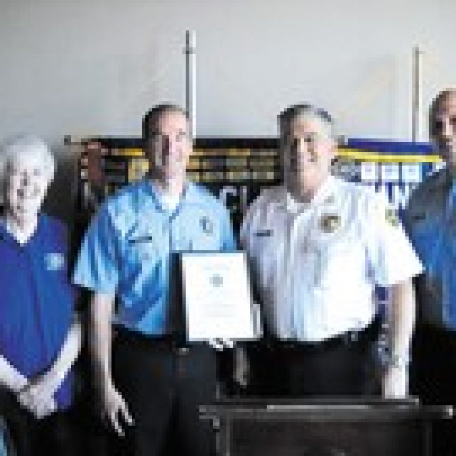 South County Kiwanis Club honors firefighter