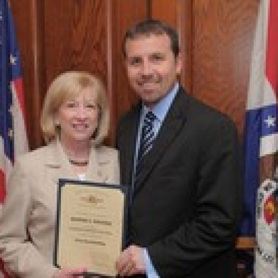 Rep. Haefner presented Freshman Legislator of the Year award