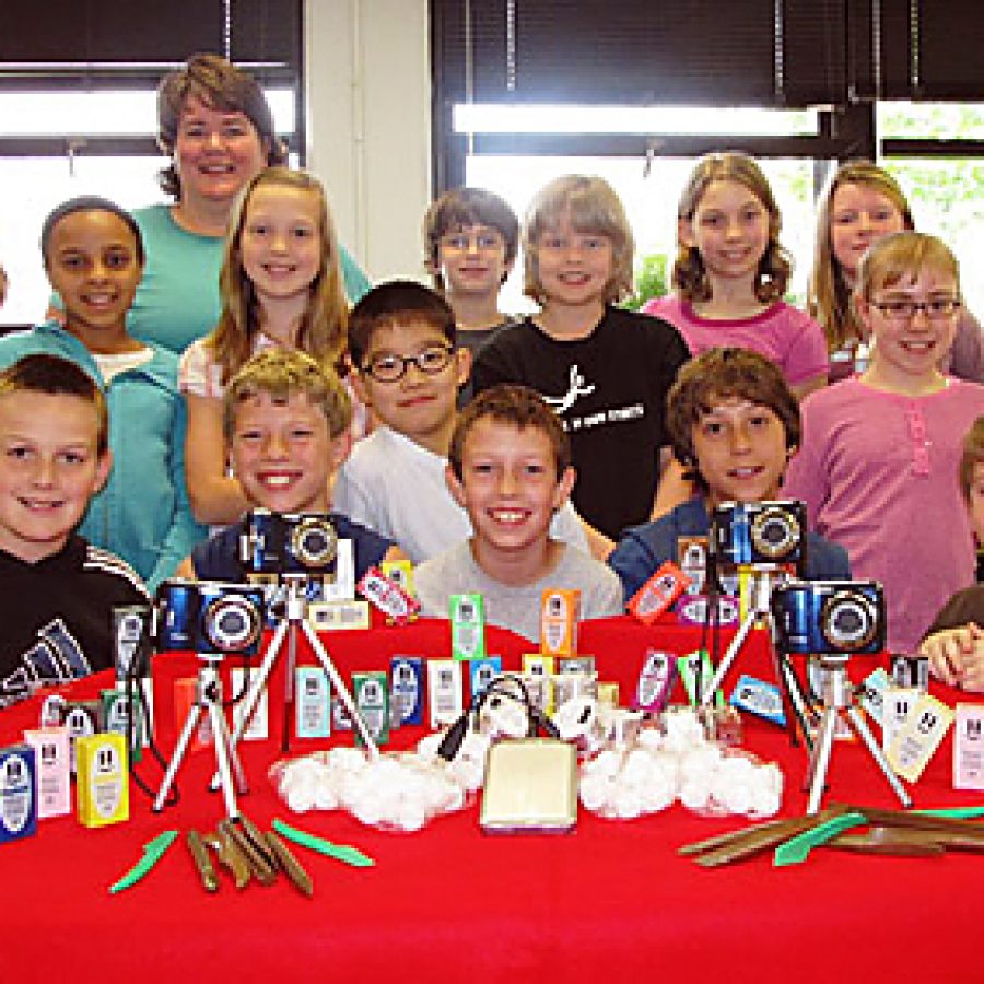 Fifth-graders in Mary Blackwells gifted class are excited to begin using their Claymation materials, which were funded by two rather famous donors on www.DonorsChoose.org.