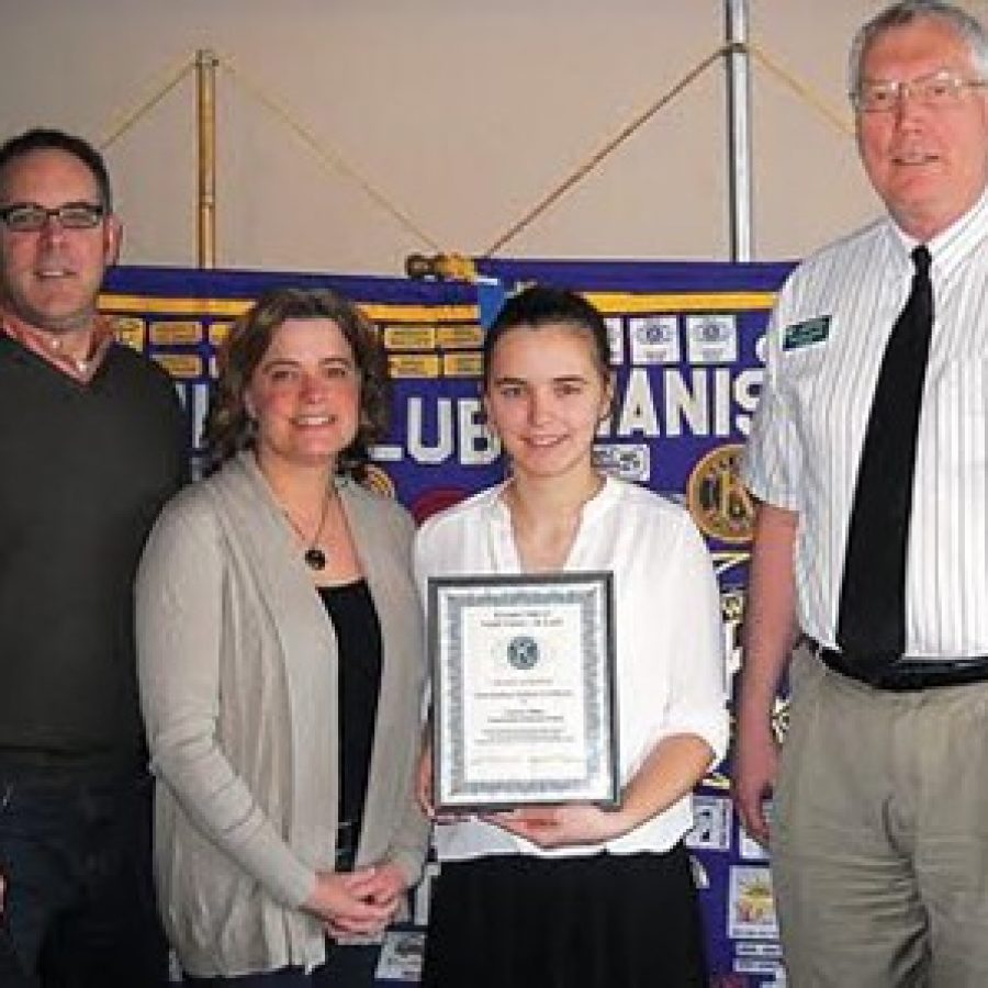Kiwanis Club honors Outstanding Student at Green Park Lutheran