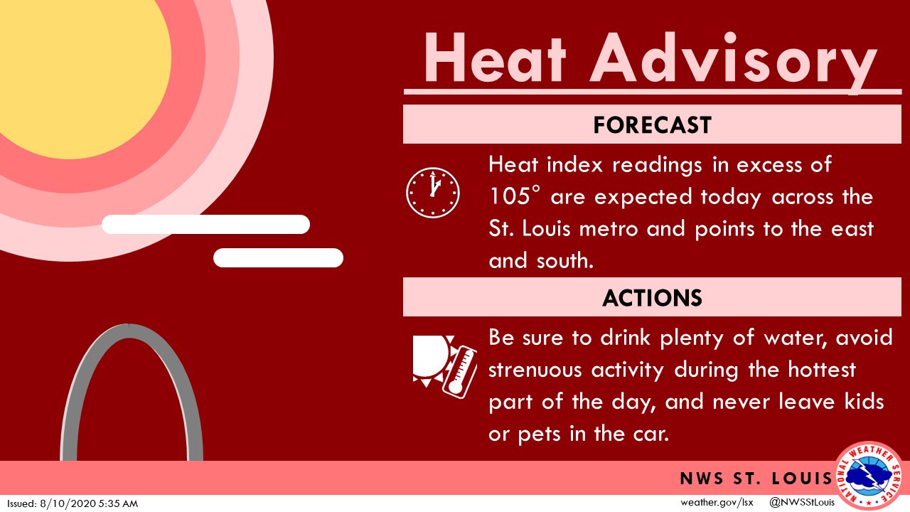 Heat advisory issued for St. Louis region as temps could feel like 107 ...