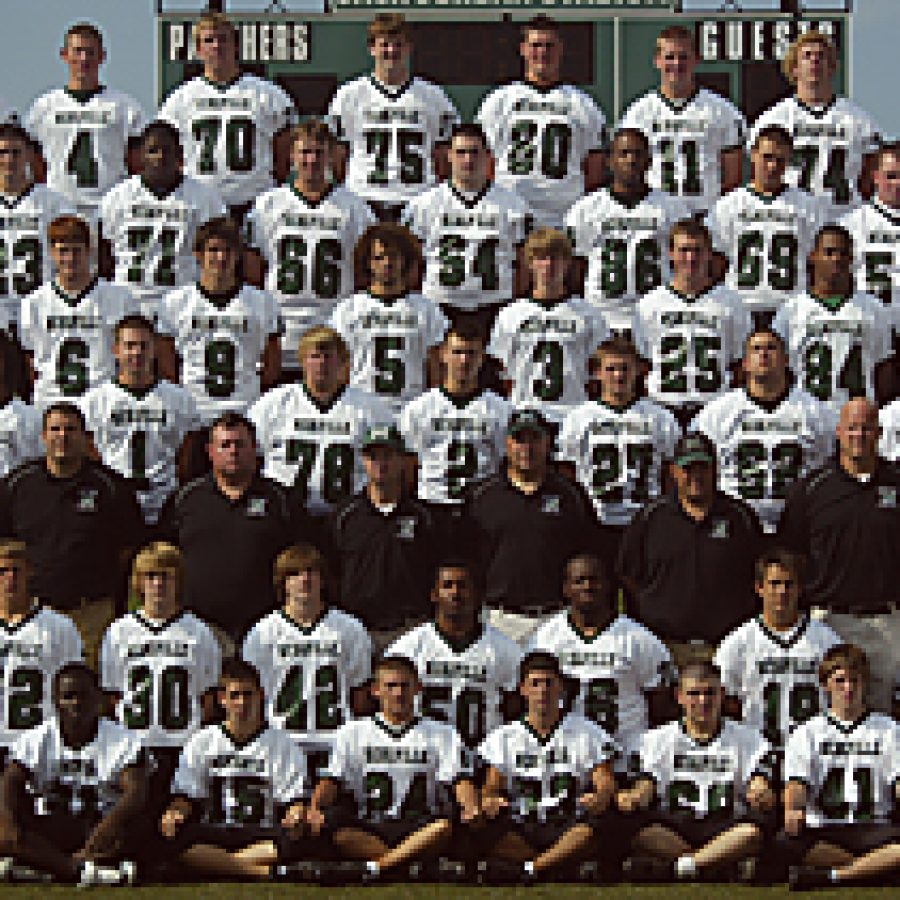 Though down in numbers, head coach Eric Meyer believes his 2009 Mehlville High football team is slowly, but surely getting there. Bill Milligan photo