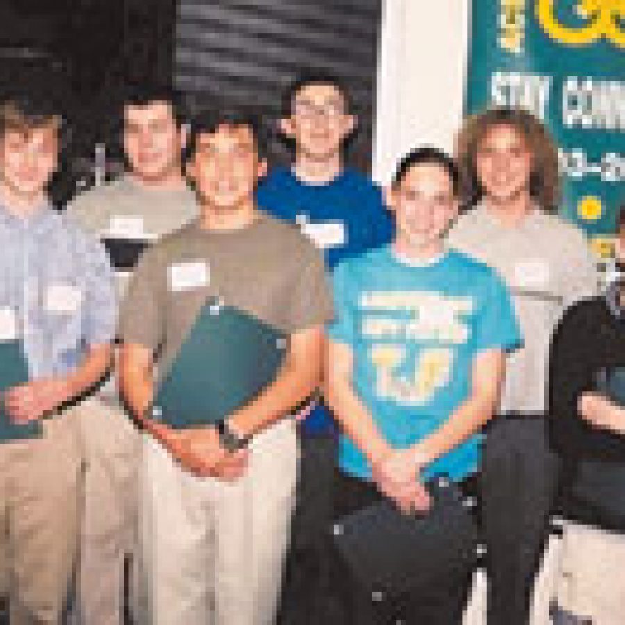 Semifinalists, from left are: Keith Watson, Eric Weisser, Andrew Richardson, Justin Char, Seth Cohen, Nancy Czaicki, Matthew Fellin, Eric Wofsey and Adam LaMore. 