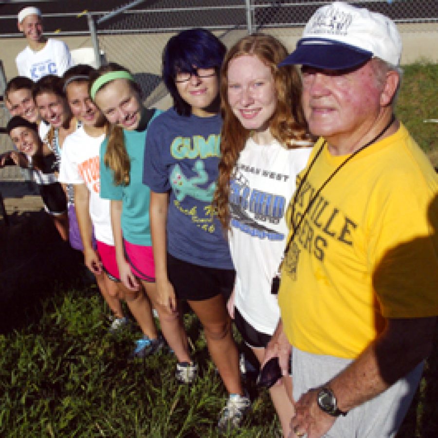 With increased numbers this year, head coach Bill Zimmerman believes his girls cross country team has a good chance of climbing back into the state limelight. Bill Milligan photo