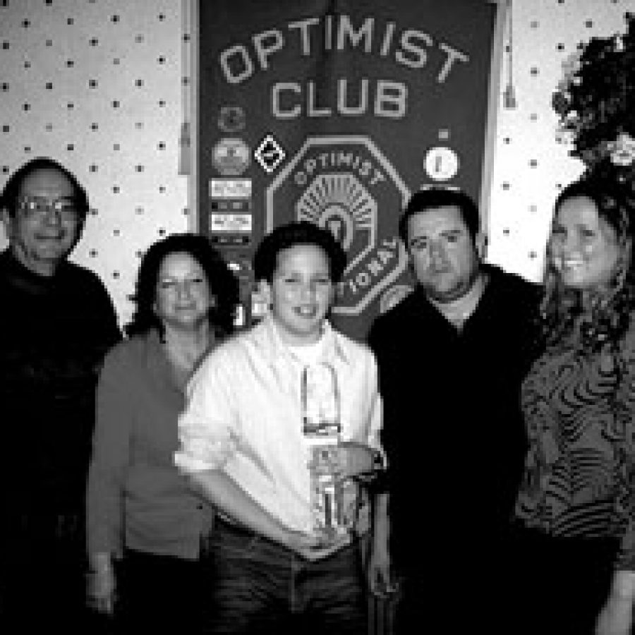 Optimists honor Youth of the Month