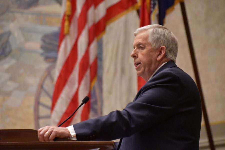 Missouri Gov. Mike Parson delivered his State of the State address on Jan. 27, 2021 (photo courtesy of Missouri Governors Office).