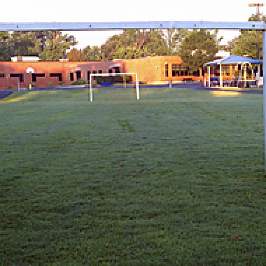 Students at Point Elementary have a new place to play during physical education classes, recess and after school thanks to the support and dedication of the schools parent organization and a local business. Pictured is the field after its drastic transformation that took shape on the field during the past few months.